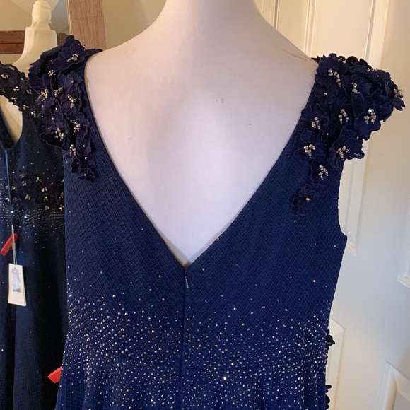 Mac Duggal Midnight Blue Embellished Maxi Dress - Picture 11 of 15